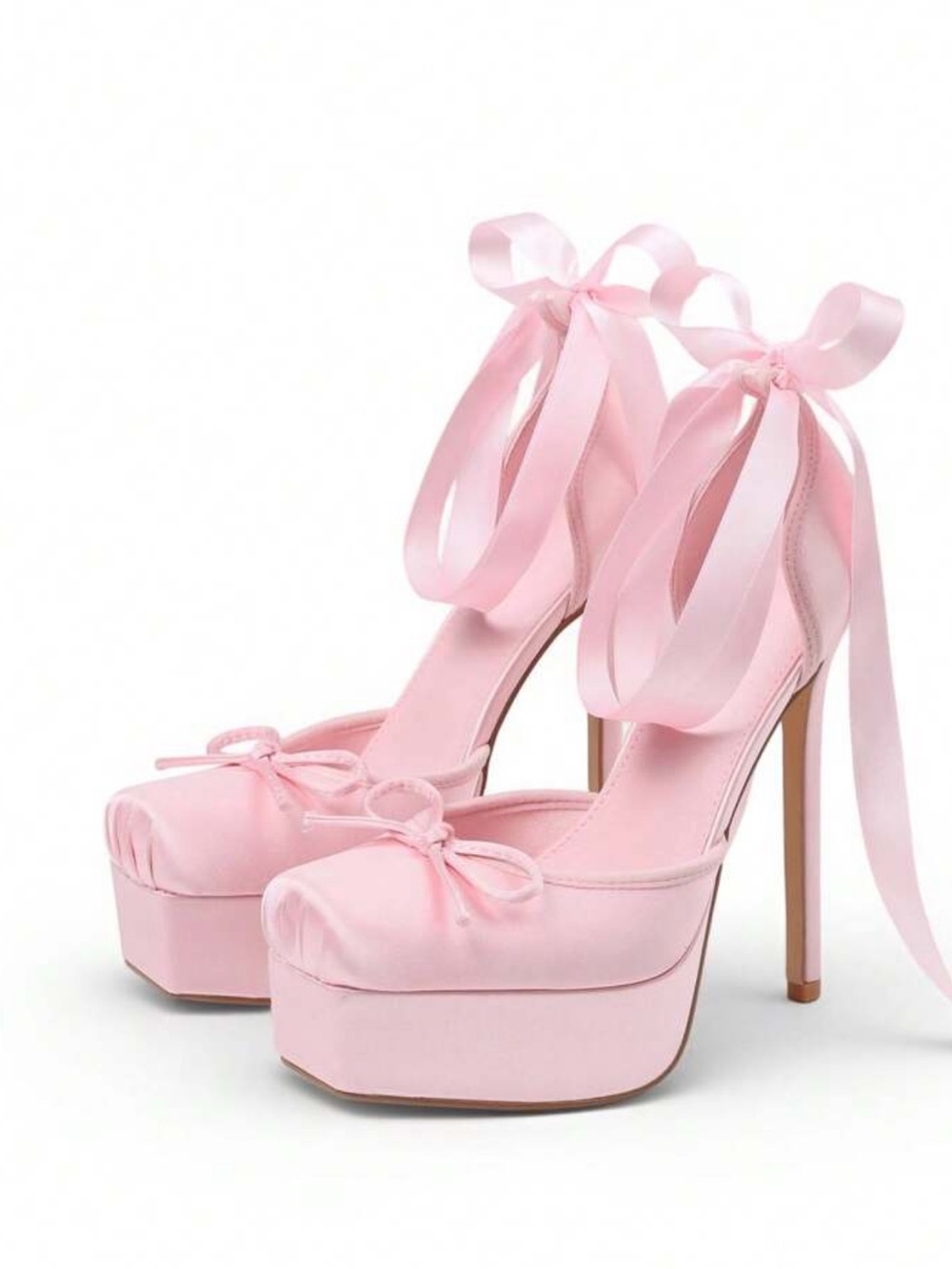 Women's Heel Shoes Women's Platform Heels Ballet Shoes Elegant High Heels Pumps - Picture 4 of 4